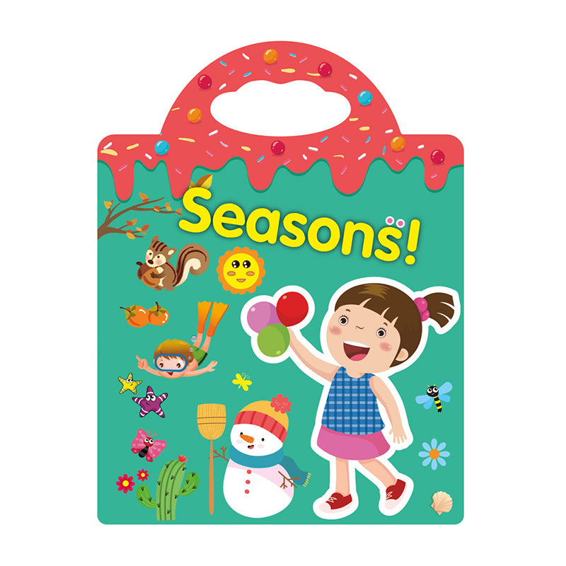 Lisslune | Waterproof Eco-Friendly Educational Sticker Book for Kids