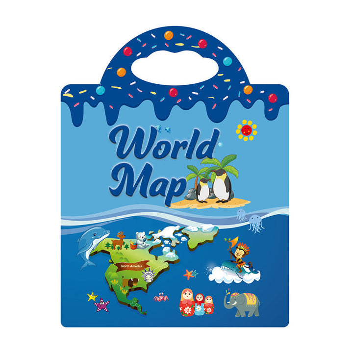 Lisslune | Waterproof Eco-Friendly Educational Sticker Book for Kids