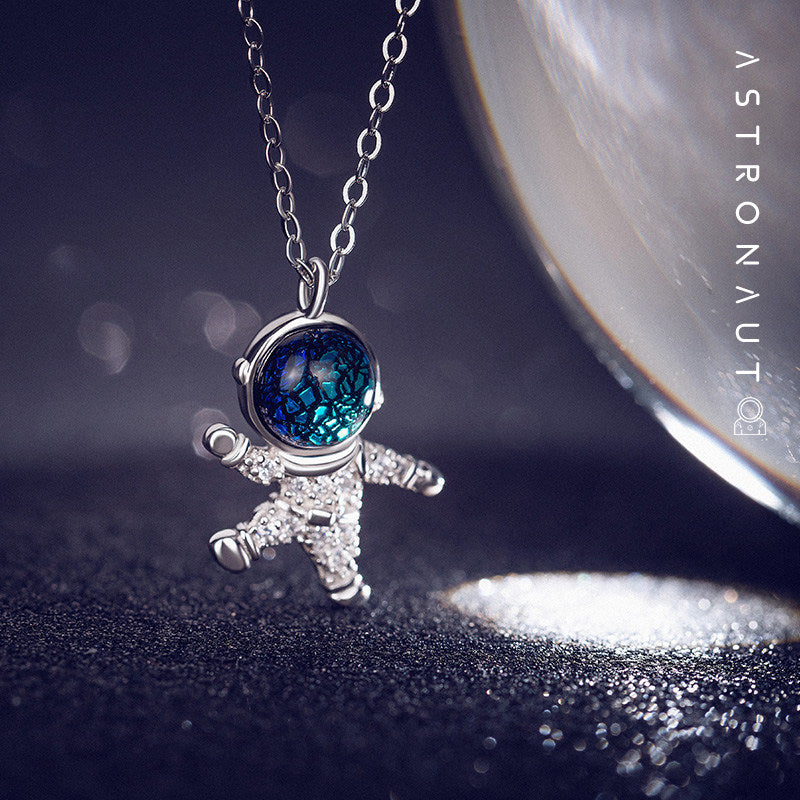 Lisslune | Silver Astronaut Necklace, Jewelry Gifts for Women