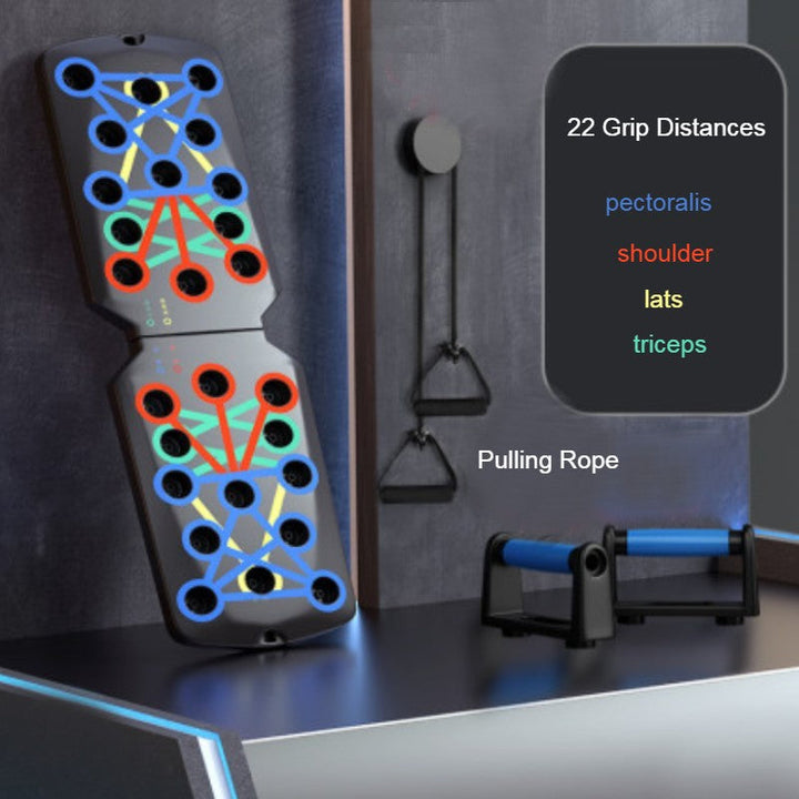 Lisslune | Home Multifunctional Push-up Training Board, with 4 Training Modes, for Pectoralis, Shoulder, Lats, Triceps Strength Training