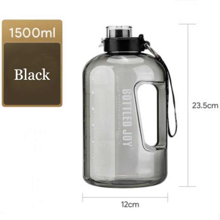 Lisslune | 1500ml Large Capacity Water Bottle, with Widemouth, Tritan Material & BPA Free, for Walking, Driving, Exercising & More