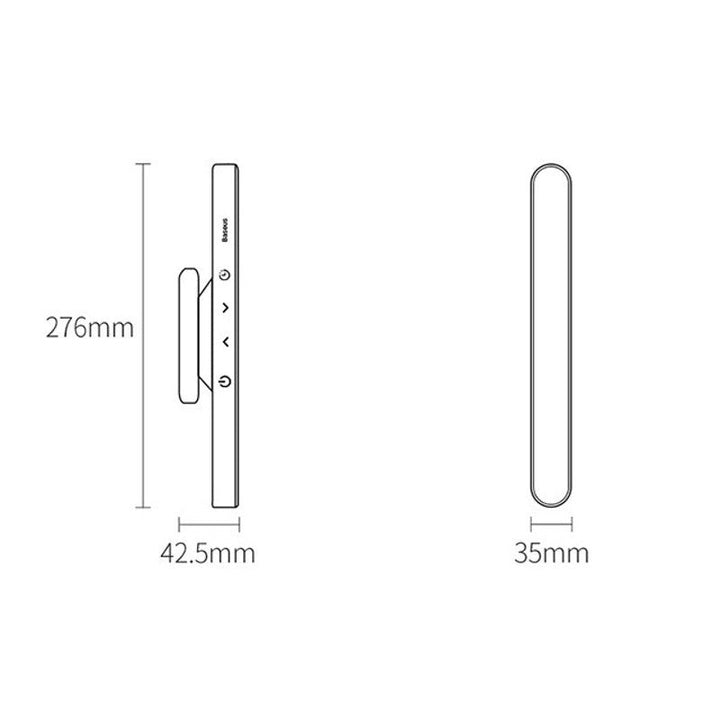 Lisslune | Rechargeable Magnetic LED Desk Lamp with Stepless Dimming, for Study, Cabinet, Bedside