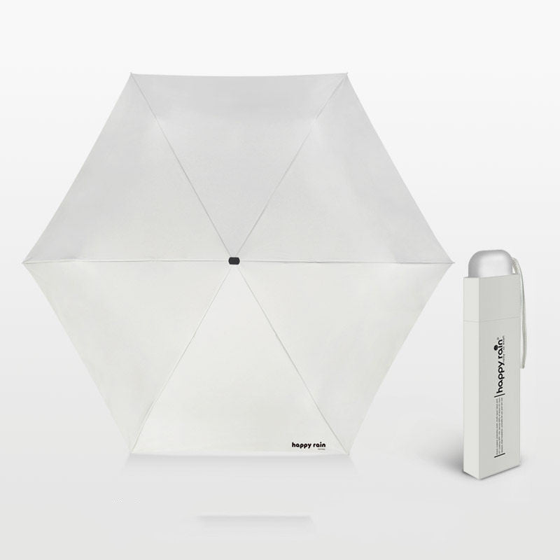 Lisslune | Mini Slim Automatic UV Umbrella, with 6 Ribs & 99% UV Block, for Sunny & Rainy Days