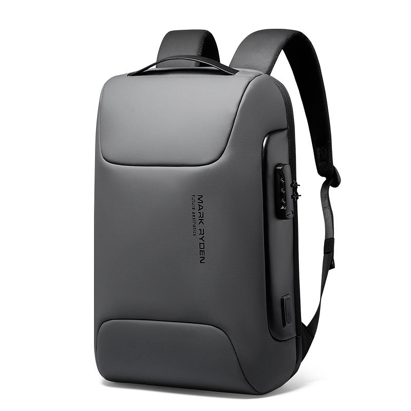 Lisslune | Stylish Large Capacity Backpack, with Combination Lock, Waterproof Fabric, USB Port & Anti-theft pockets, for School, Commute, or Travel