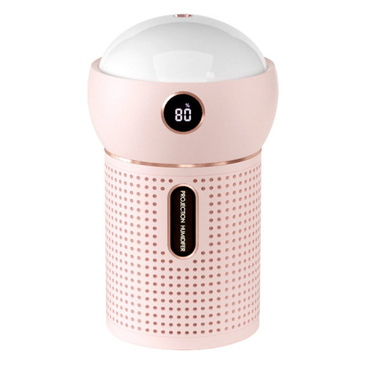 Lisslune | 3-in-1 Portable Rechargeable Mini Humidifier, with 360¬∞ Dynamic Projection & Night Light, for Home, Office & Party