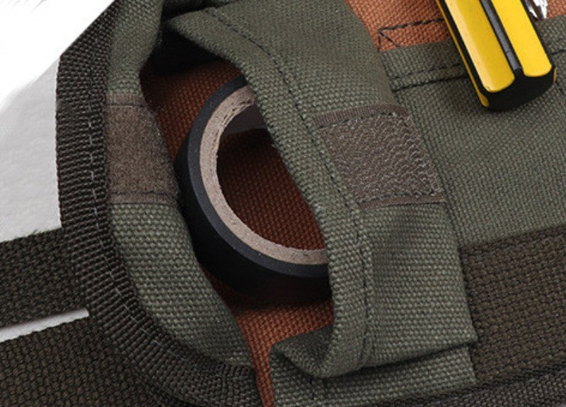 Lisslune | Durable Portable Tool Roll Storage Bag, with 19 Slots & 5 Pockets, for Home, DIY & More
