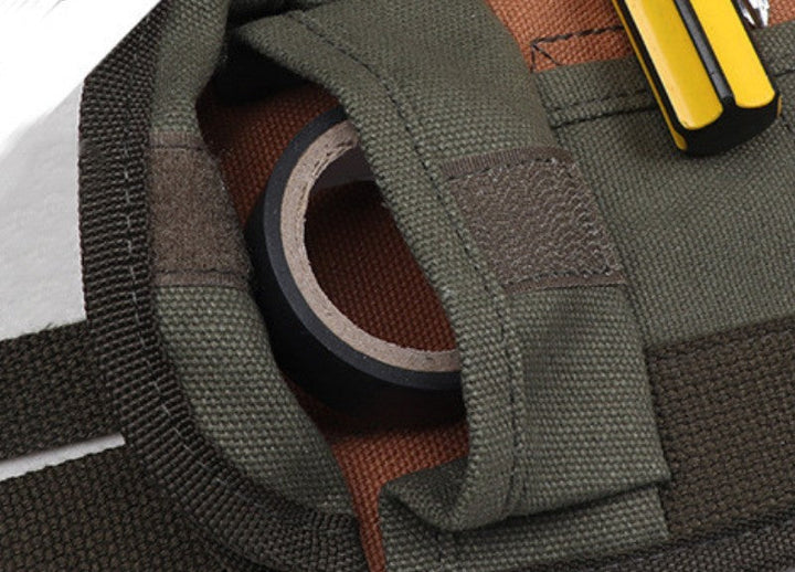 Lisslune | Durable Portable Tool Roll Storage Bag, with 19 Slots & 5 Pockets, for Home, DIY & More