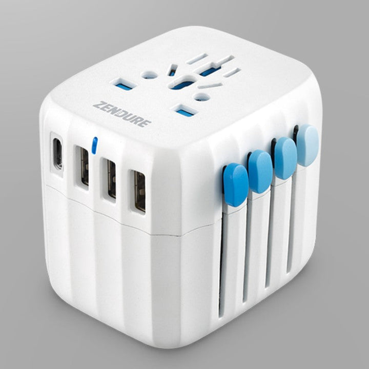 Lisslune | Portable Fast Charging Cube Wall Charger, with 4 USB Outports & 30W PD Charging, for Office, Travel & More