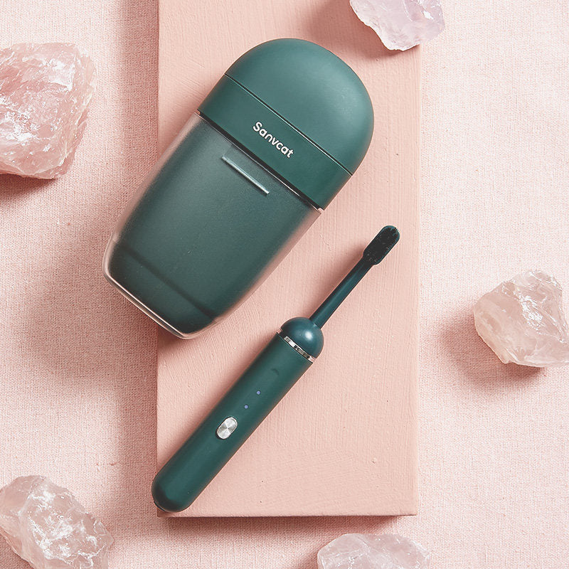 Lisslune | Portable Electric Toothbrush with UV Disinfection Travel Case & 4 Modes, for Home & Travel