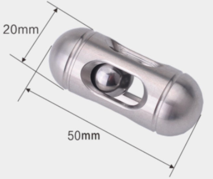 Lisslune | Anti Stress Mini Cylindrical Fidget Toy, with Pocket Size & Stainless Steel Material, for Everyday Carrying