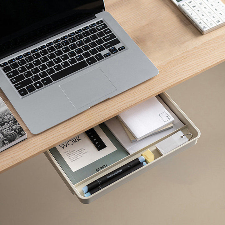 Lisslune | Mounted Sliding Under Desk Slim Pull-Out Drawer, for Home & Office