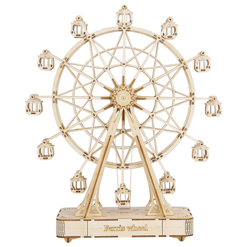 Lisslune | 3D DIY Music Wooden Puzzle Sky Wheel, for Adults and Teens