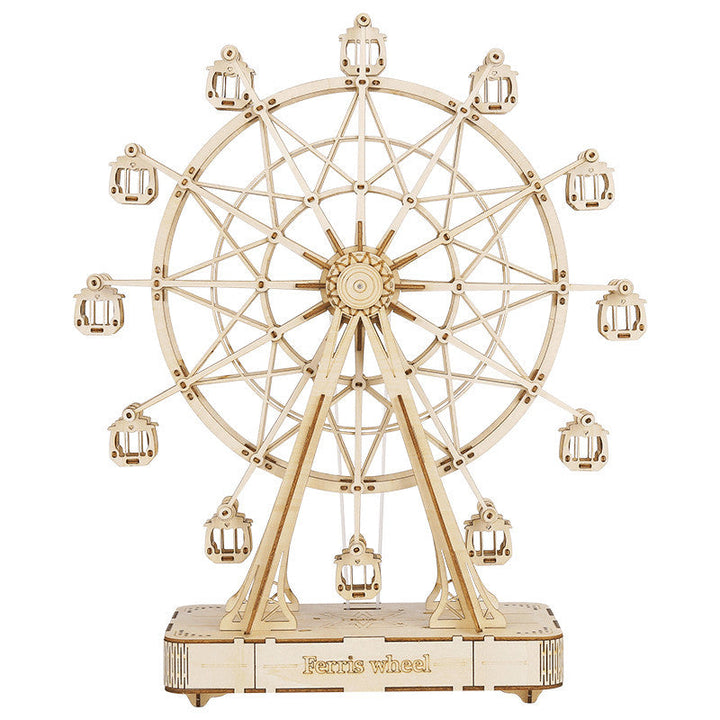 Lisslune | 3D DIY Music Wooden Puzzle Sky Wheel, for Adults and Teens