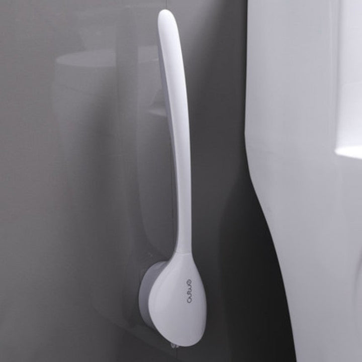 Lisslune | Wall Mounted Toilet Brush Set, with Holder, Soft Bristles & No-punch Installation