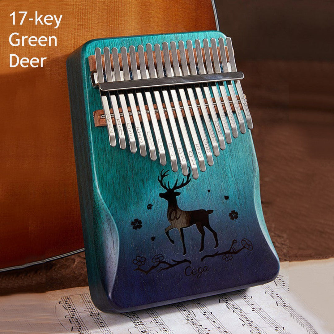 Lisslune | Portable Kalimba, with 21 Keys & Solid Wood Board, for Kids, Adult, Beginners, Professional
