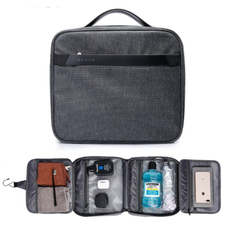 Lisslune | Compact Portable Travel Toiletry Bag, with Hanging Hook, Water-resistant Zipper Pockets, for Travel, Roadtrip, Gym
