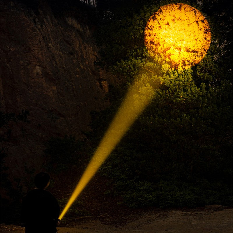 Lisslune | Handheld Rechargeable LED Flashlight, with 5 Lighting Modes, 1500m Beam Distance & IPX6 Waterproof