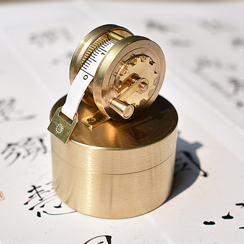 Lisslune | 1m Portable Copper Retractable Tape Measure, with Double Scale, for Body, Sewing, Tailor & Fabric Measurement