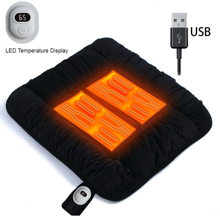 Lisslune | Car Heated Seat Cushion, with 3 Adjustable Temperature, for Home, Office & Car