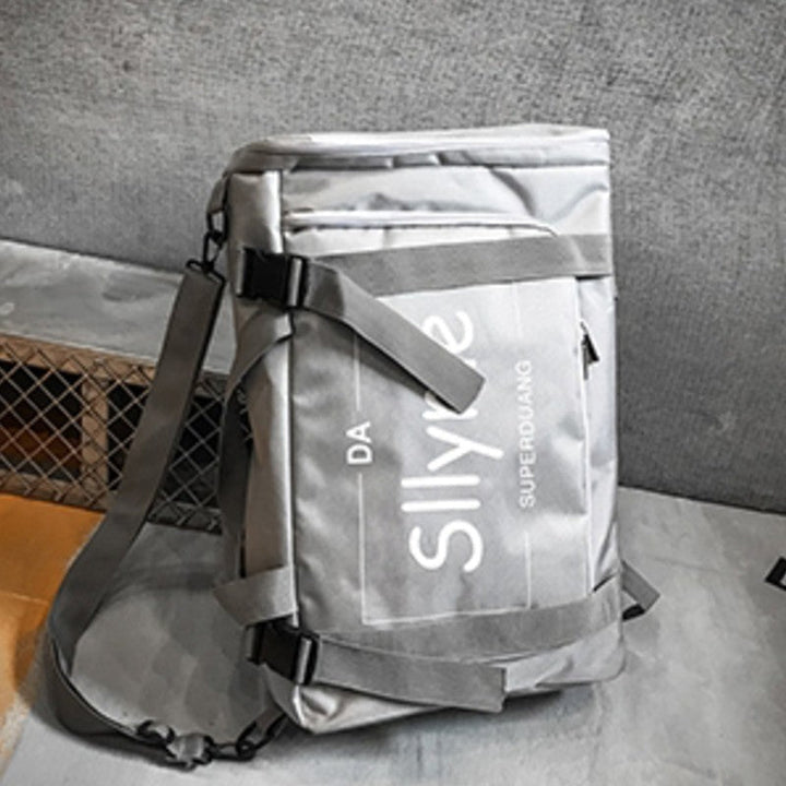 Lisslune | Stylish Backpack with Skateboard Fix Strap, Three Ways to Wear & Large Capacity, for Camping, Outdoor & More