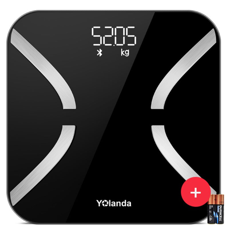 Lisslune | Rechargeable Smart Bluetooth Digital Body Fat Scale, with Multi-index Test, High-precision Sensor and Multi-user Mode