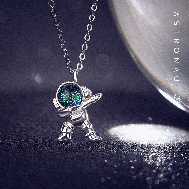 Lisslune | Silver Astronaut Necklace, Jewelry Gifts for Women