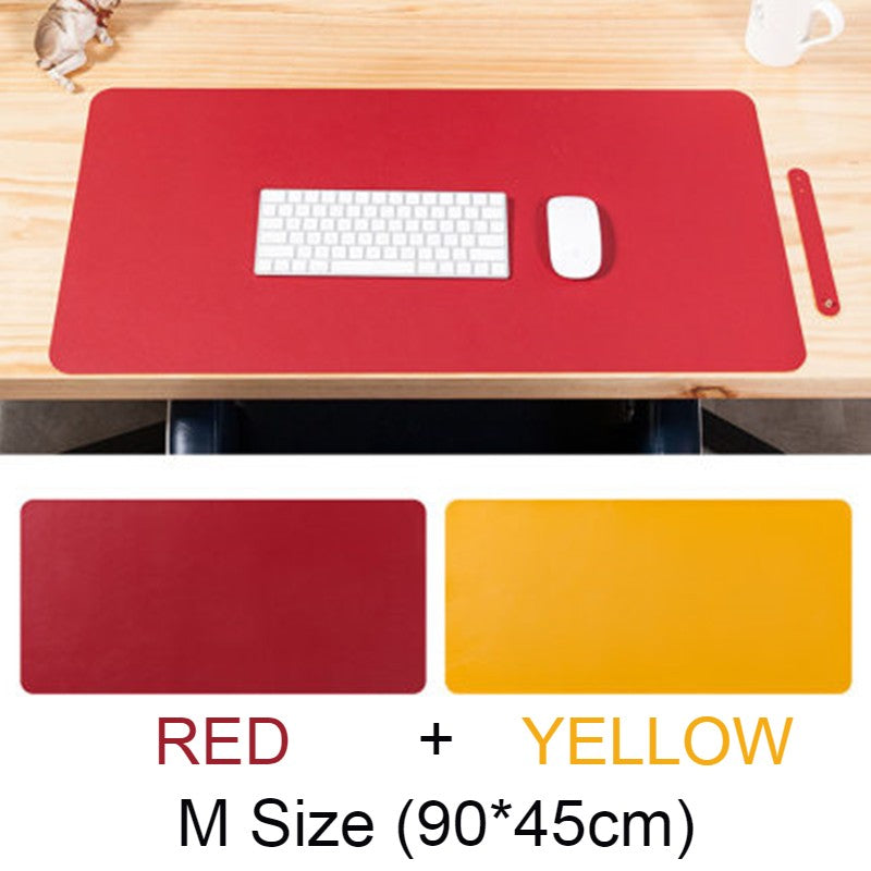 Lisslune | Double-sided Large Waterproof PU Leather Desk Mat, for Office and Home