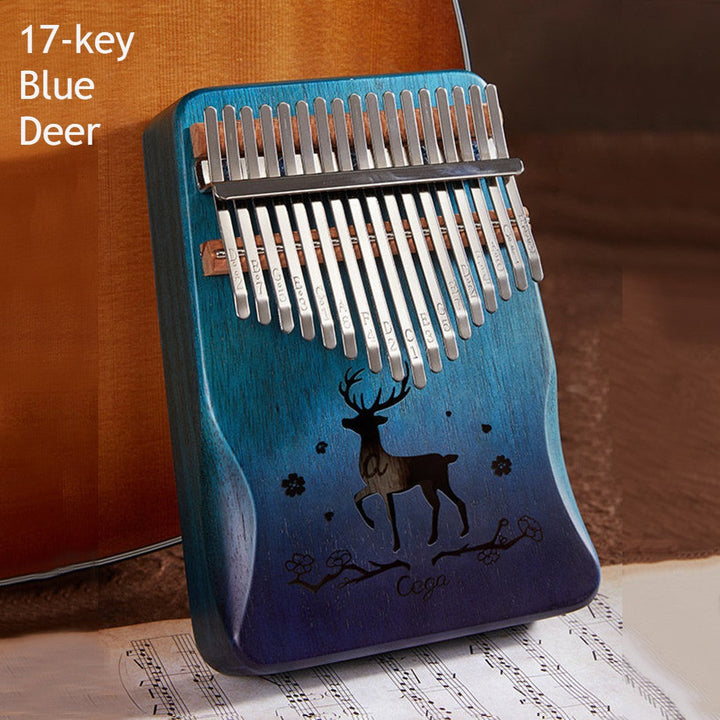 Lisslune | Portable Kalimba, with 21 Keys & Solid Wood Board, for Kids, Adult, Beginners, Professional