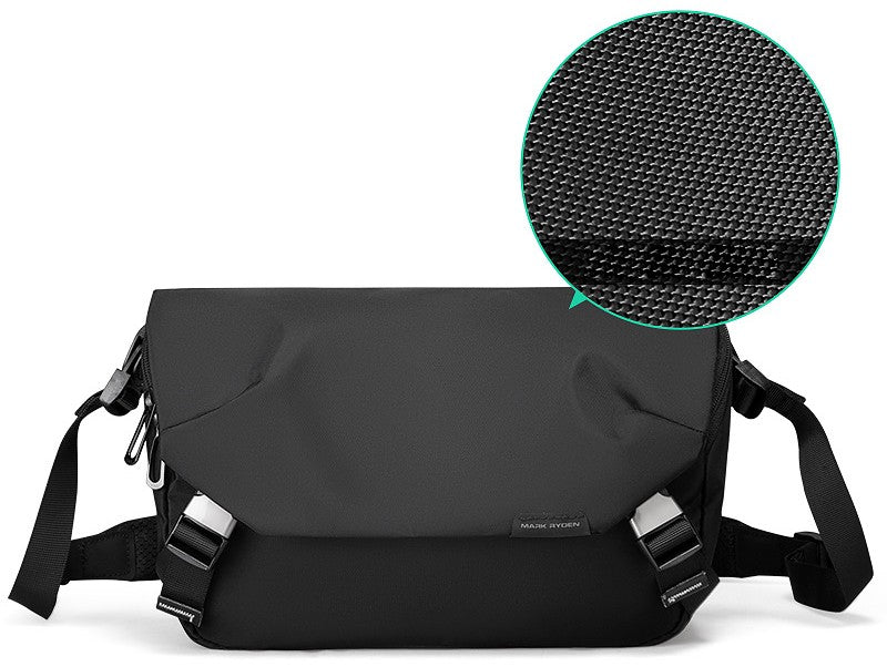 Lisslune | Large-capacity Waterproof Oxford Crossbody Bag, with Anti-theft Pocket, Multiple Compartments and Back Trolley Strap, for Travel, Work & More
