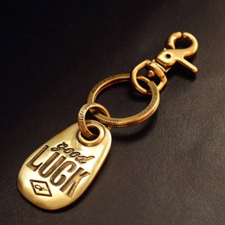 Lisslune | Customized Good Luck Birthday Keychain, with Embedded Date of Birth, Best Gift for Friend, Brother, Sister, Christmas, Valentine, Graduation & More