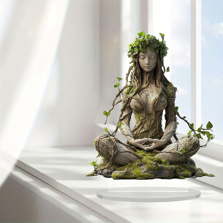 Lisslune | 2D Bohemian Goddess Statue Acrylic Decorative Sculpture