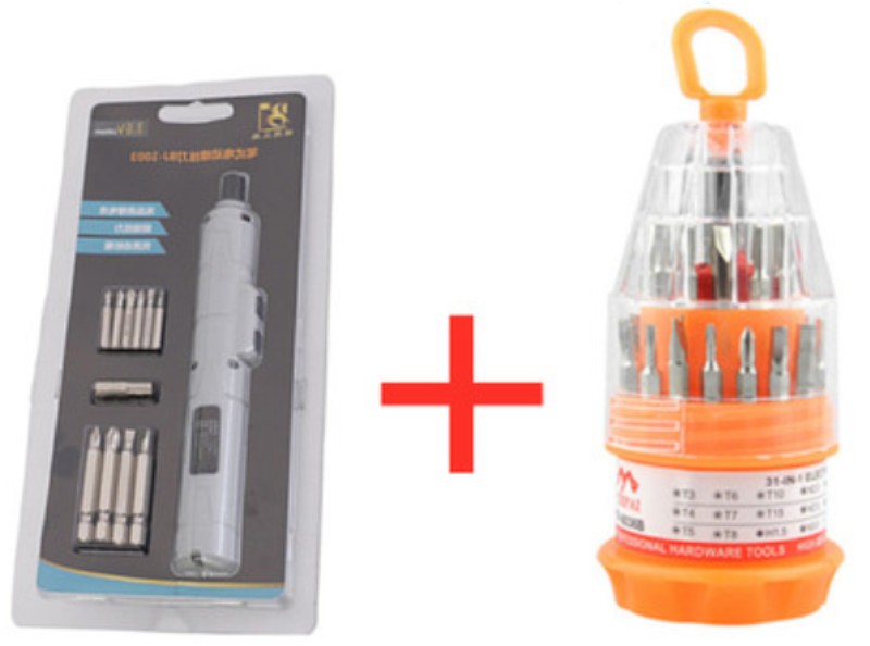 Lisslune | Rechargeable 3.6V Cordless Screwdriver, with Auto & Manual Mode, Smart Electronic Security Chip & Powerful Motor, for Home & Office