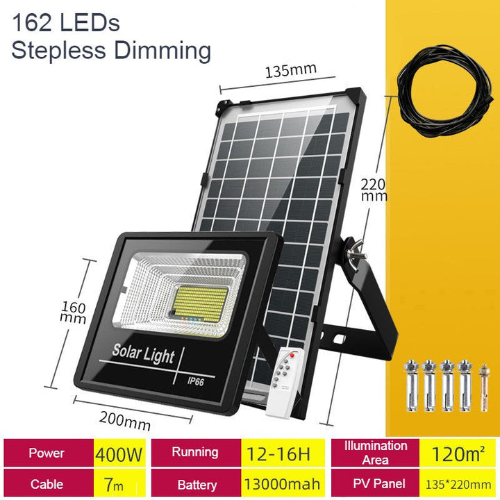 Lisslune | Outdoor Solar Light, with Remote Control, 7 Modes & IP66 Waterproof, for Your Garden, Yard, Pathway, Driveway & Home
