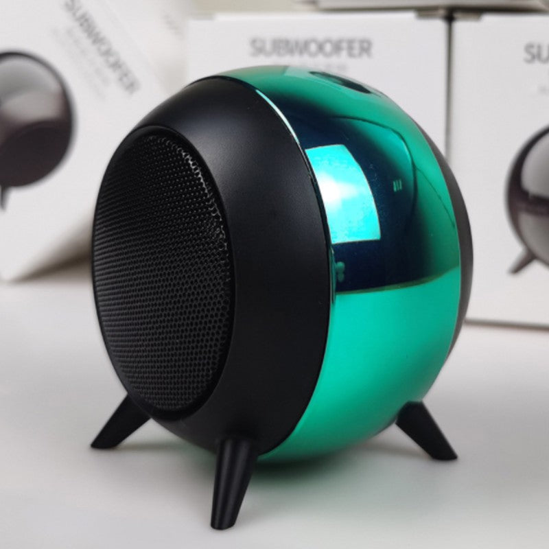Lisslune | Portable Mini Wireless Bluetooth 5.0 Speaker, with Cool Metal Shell, Long Battery Life and Widely Compatible with Phones and Tablets, for Office, Home and More