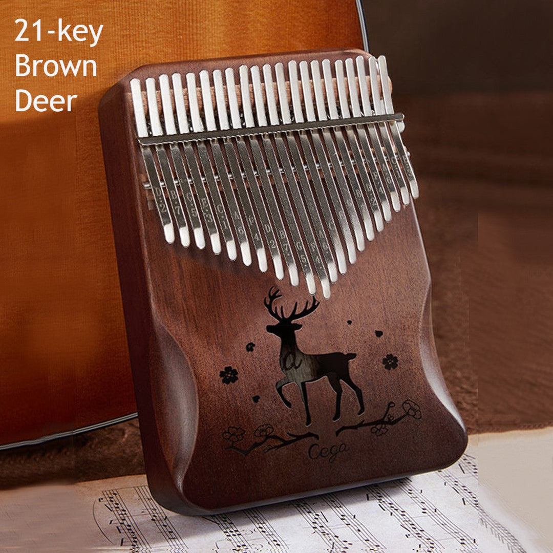Lisslune | Portable Kalimba, with 21 Keys & Solid Wood Board, for Kids, Adult, Beginners, Professional