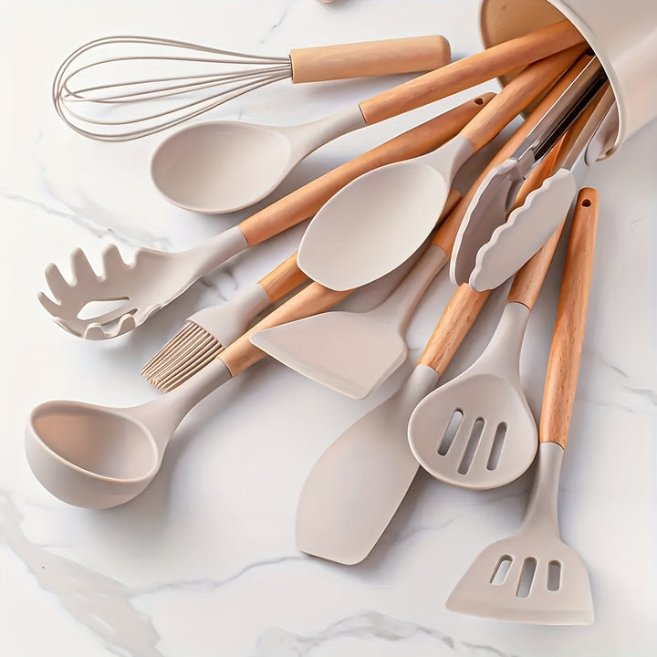 Lisslune | Kitchen tool set – silicone – non-stick coated – heat resistant