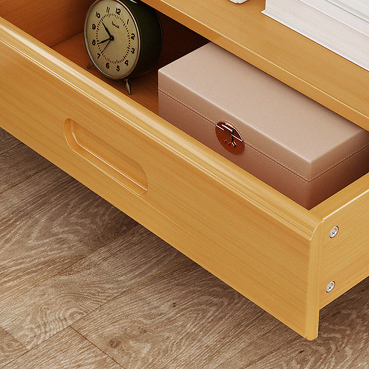 Lisslune | HanaCrate Japanese Nightstand | Solid Wood | 1 or 3 Drawers | Minimalist Design for Bedroom