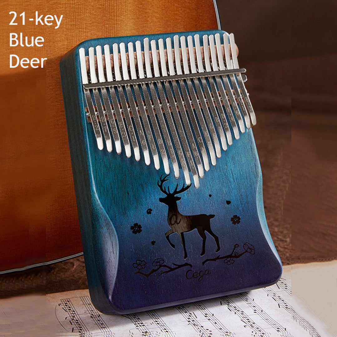 Lisslune | Portable Kalimba, with 21 Keys & Solid Wood Board, for Kids, Adult, Beginners, Professional
