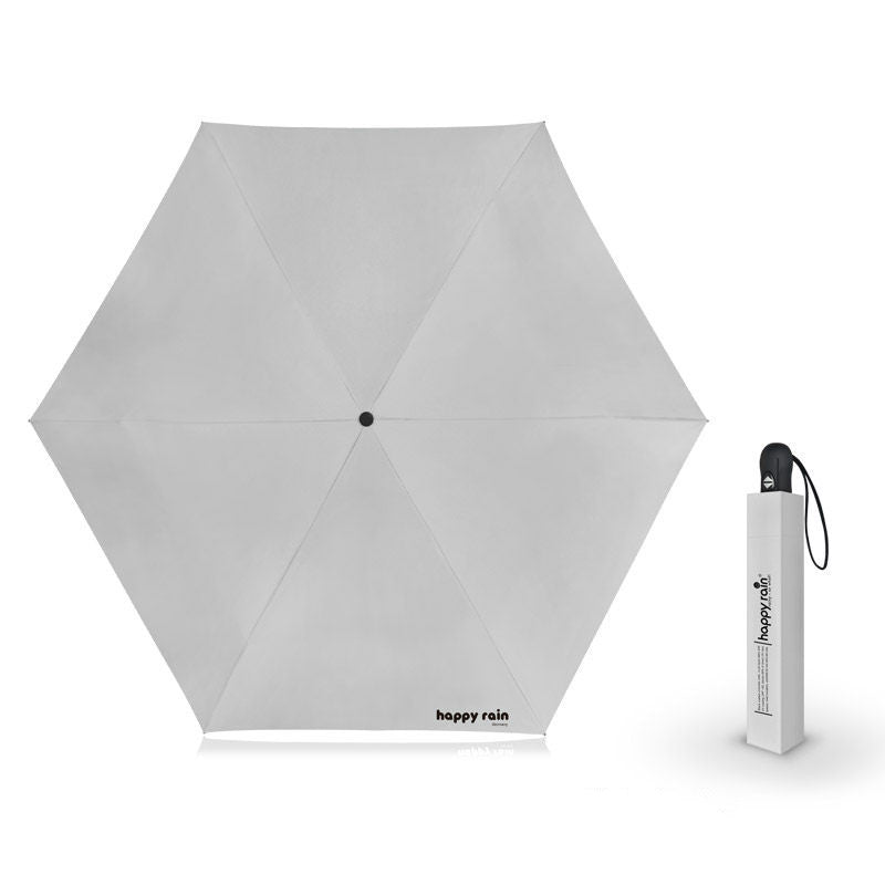 Lisslune | Mini Slim Automatic UV Umbrella, with 6 Ribs & 99% UV Block, for Sunny & Rainy Days