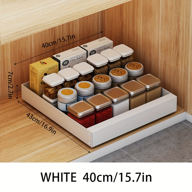 Lisslune | Lina Pull-Out Kitchen Cabinet Organiser – Space-Saving Sliding Pantry Storage Rack