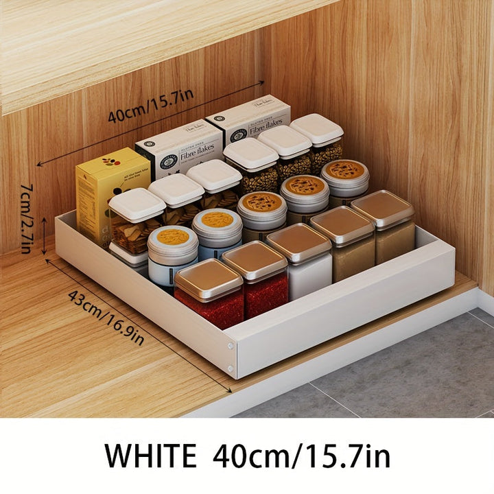 Lisslune | Lina Pull-Out Kitchen Cabinet Organiser – Space-Saving Sliding Pantry Storage Rack