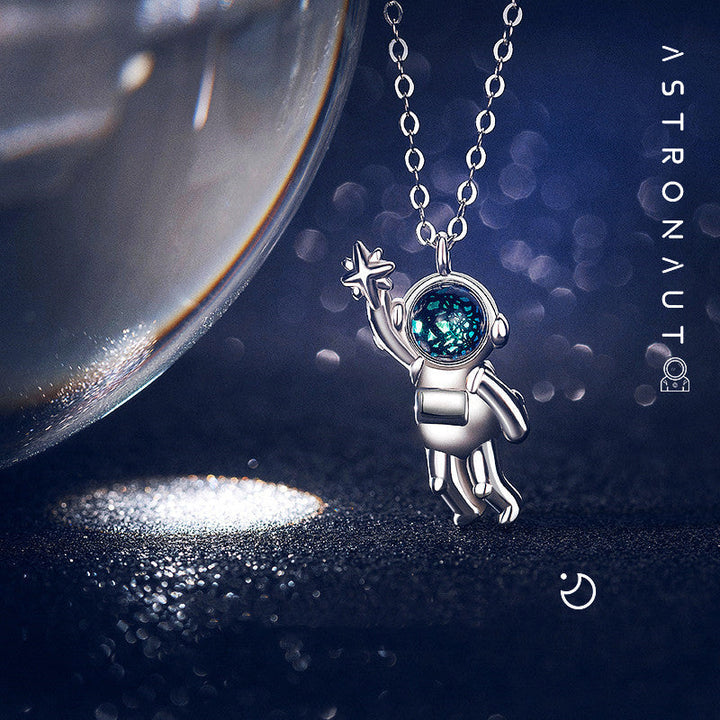Lisslune | Silver Astronaut Necklace, Jewelry Gifts for Women