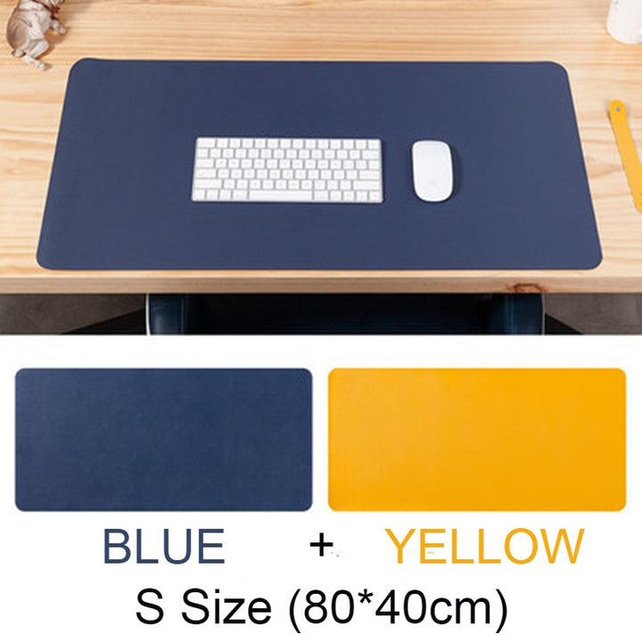 Lisslune | Double-sided Large Waterproof PU Leather Desk Mat, for Office and Home