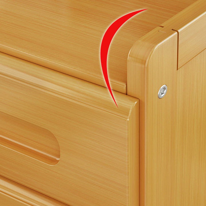 Lisslune | HanaCrate Japanese Nightstand | Solid Wood | 1 or 3 Drawers | Minimalist Design for Bedroom