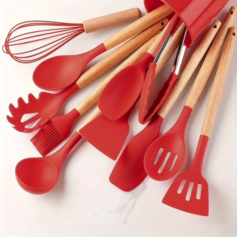 Lisslune | Kitchen tool set – silicone – non-stick coated – heat resistant