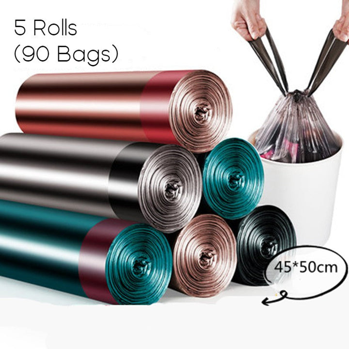 Lisslune | Unscented Ultra Strong Drawstring Trash Bags, for Kitchen, Bathroom, Office & More