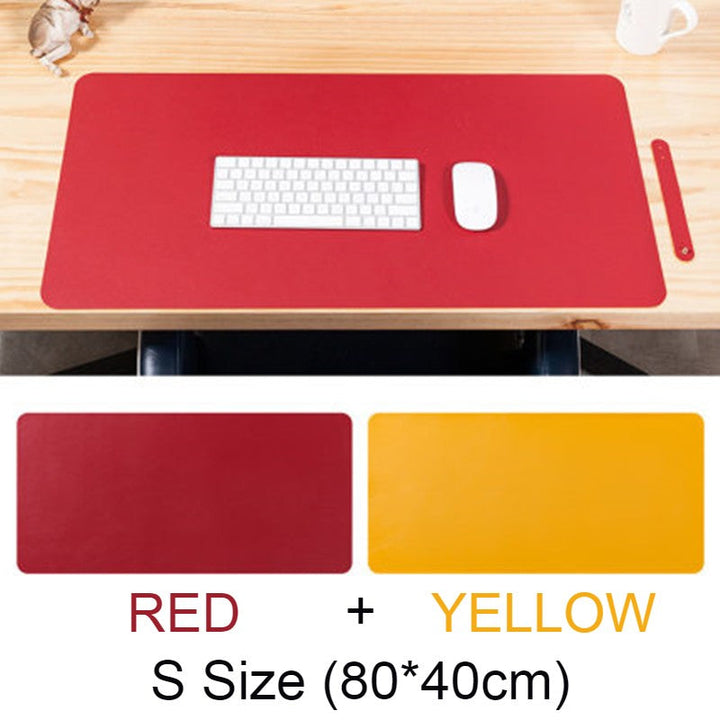 Lisslune | Double-sided Large Waterproof PU Leather Desk Mat, for Office and Home