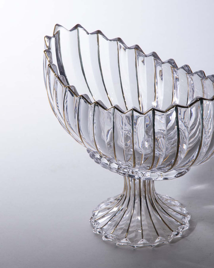 Lisslune | Crystal Glass Lotus Decorative Bowl