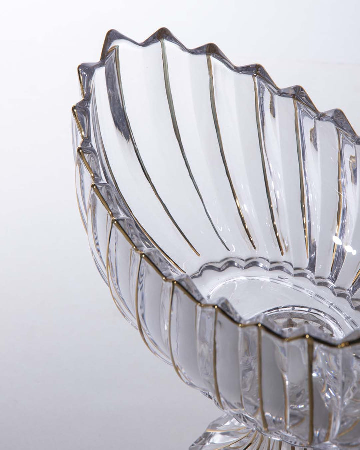 Lisslune | Crystal Glass Lotus Decorative Bowl