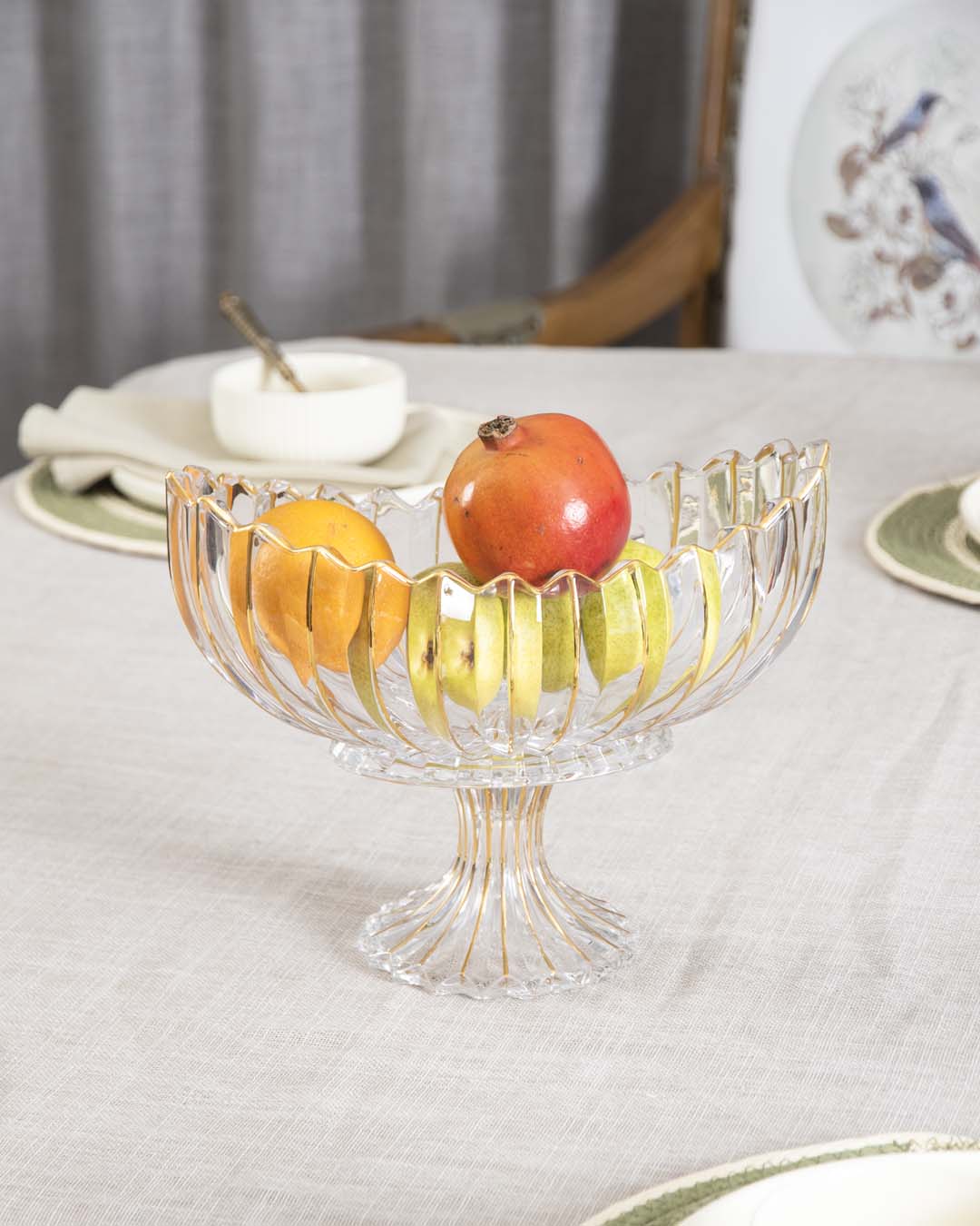 Lisslune | Crystal Glass Lotus Decorative Bowl